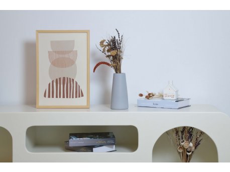 WALLXPERT Keramička vaza Conical Grey