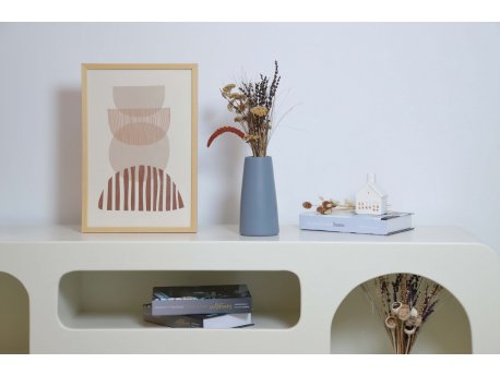 WALLXPERT Keramička vaza Conical Grey Blue