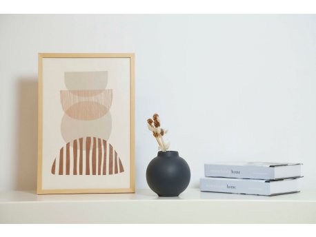 WALLXPERT Vaza keramička Topik Anthracite