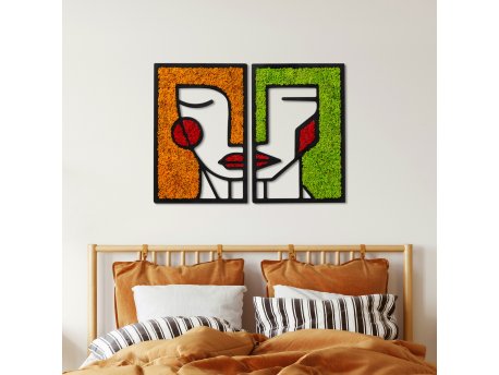 WALLXPERT Dekorativni zidni pribor Moss Friends