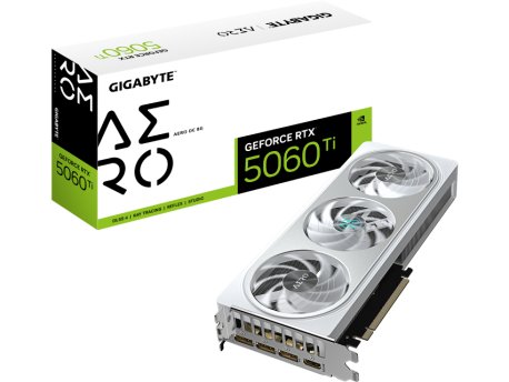 GIGABYTE NVidia GeForce RTX 5060 Ti AERO 8GB 128bit GV-N506TAERO OC-8GD rev. 1.0 grafička karta
