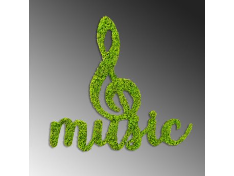 WALLXPERT Dekorativni zidni pribor zelene boje Moss Music