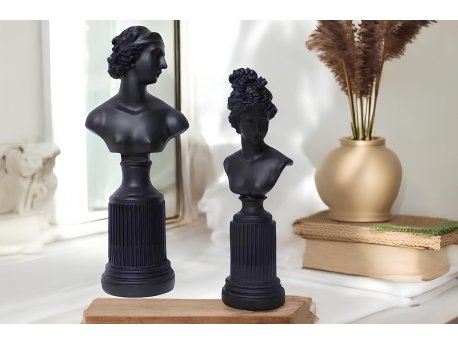 WALLXPERT Set ukrasnih predmeta (2 komada) crne figure CY0441