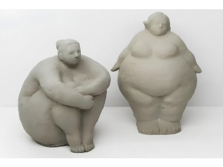 WALLXPERT Set ukrasnih predmeta (2 komada) Bež figure CY0397
