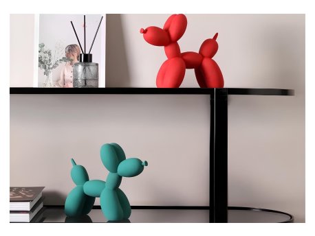 WALLXPERT Set ukrasnih predmeta (2 komada) Tirkizna Crvena figura CY0415