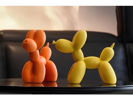 WALLXPERT Set ukrasnih predmeta (2 komada) Orange Žuta figura CY0417