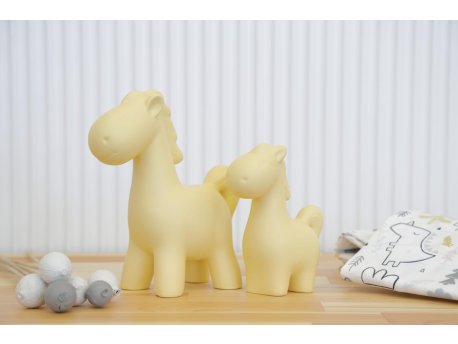 WALLXPERT Set ukrasnih predmeta (2 komada) figura Horse Yellow