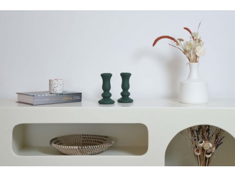 WALLXPERT Set ukrasnih predmeta (2 komada) figure Candle Green