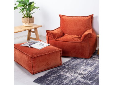 Atelier del Sofa 1-Seat Sofa Notre Set Tile Red
