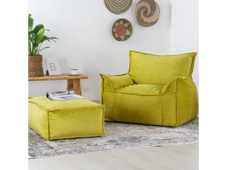Atelier del Sofa 1-Seat Sofa Notre Set Yellow