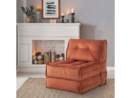 Atelier del Sofa Sofa-krevet sa 1 sedicom Mocca Tile Red