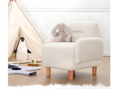 Atelier del Sofa Dečija krilna stolica Cobie Teddy White
