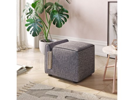Atelier del Sofa Pouffe Paris Grey