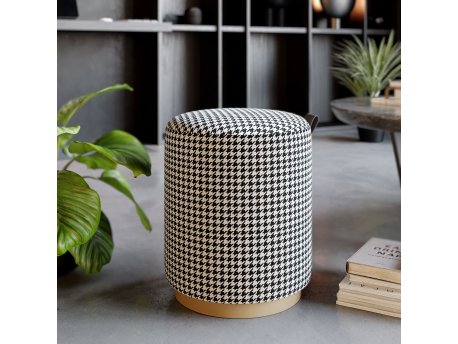 Atelier del Sofa Tuffet Macaria Black White