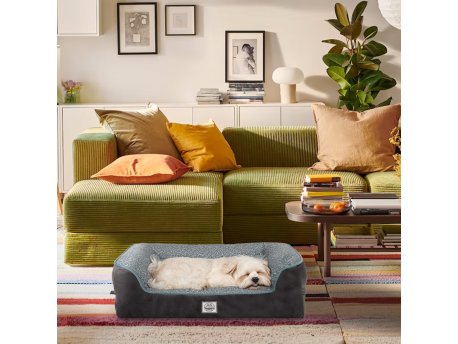 WALLXPERT Pet Bed Sezar Dog XL Dark Grey