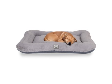 WALLXPERT Pet Bed Sally Dog L Light Grey