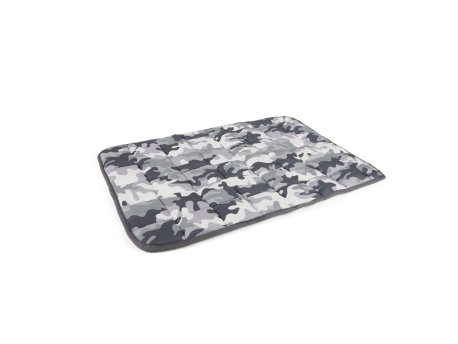 WALLXPERT Pet Bed sivo - crni Kamuflaj 90