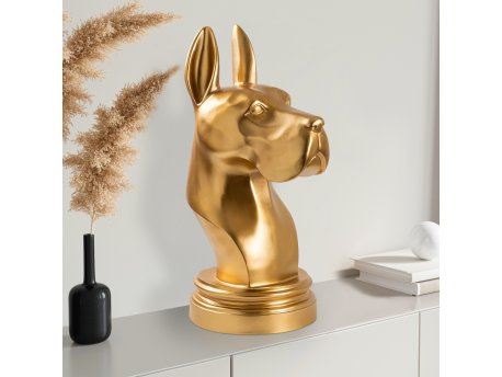 WALLXPERT Decorative Object Danua Dog zlatna boja
