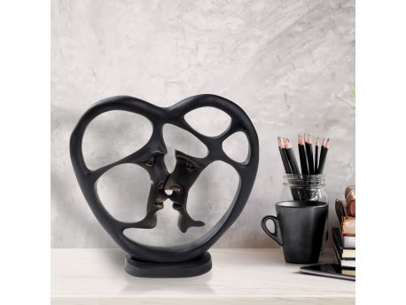 WALLXPERT Decorative Object figura crne boje Love v2
