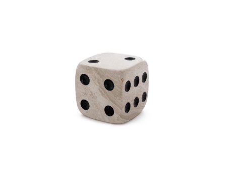 WALLXPERT Decorative Object figura Marble Dice Large