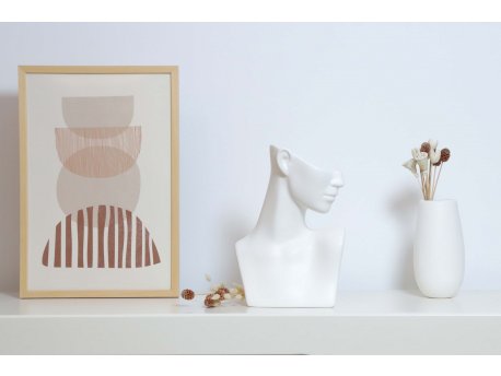 WALLXPERT Decorative Object Arcturus Ceramic Bust White