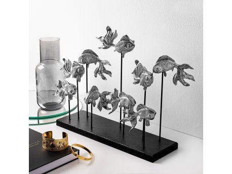 WALLXPERT Decorative Object figure GOLDFISH 3