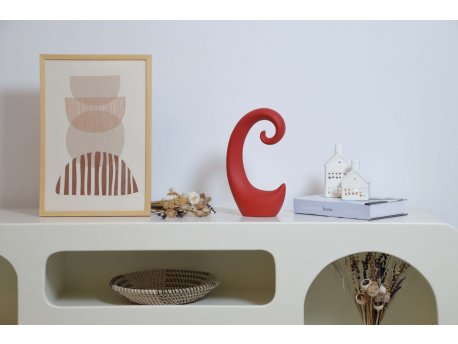 WALLXPERT Decorative Object figura Snail Red