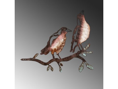 WALLXPERT Decorative Object figura Bird on the branch 29