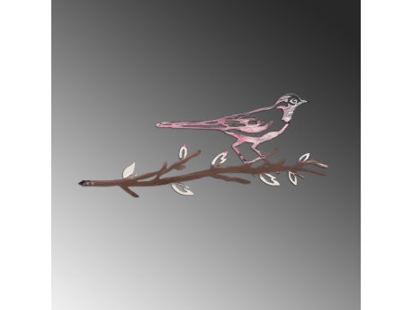 WALLXPERT Decorative Object figura Bird on the branch 25