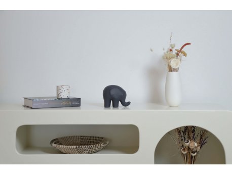 WALLXPERT Decorative Object figura Elephant Anthracite