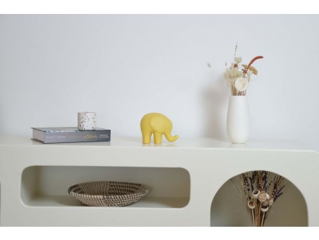 WALLXPERT Decorative Object figura Elephant Yellow