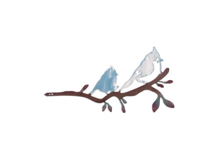 WALLXPERT Decorative Object figura Bird on the branch 27