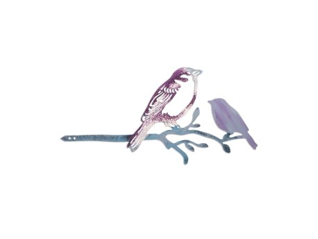 WALLXPERT Decorative Object figura Bird on the branch 22