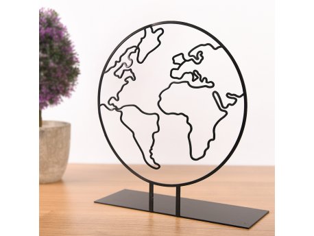 WALLXPERT Decorative Object figura Foglia Black