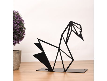 WALLXPERT Decorative Object figura Swan Black