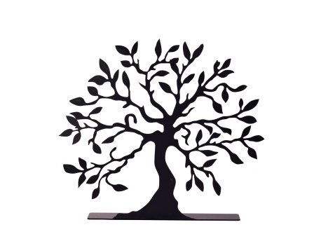 WALLXPERT Decorative Object figura Wood Black