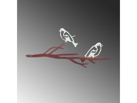 WALLXPERT Decorative Object figura Bird on the branch 28