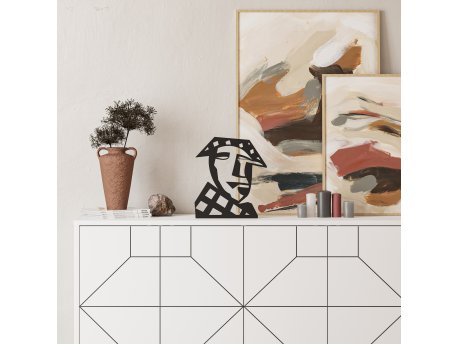 WALLXPERT Decorative Object figura Max Decorative Object Black