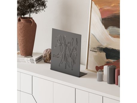 WALLXPERT Decorative Object figura Dancing Ladies Decorative Object Black