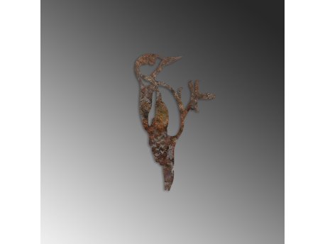 WALLXPERT Decorative Object figura Bird On The Branch 01 Brown