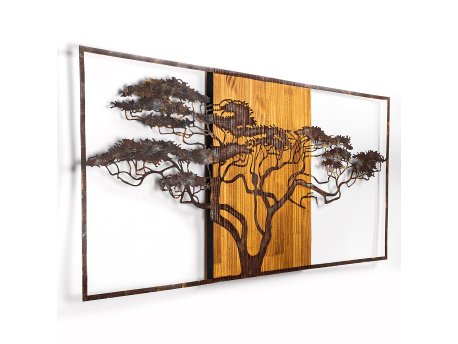 WALLXPERT Dekorativni drveni zidni pribor Acacia Tree 328 A