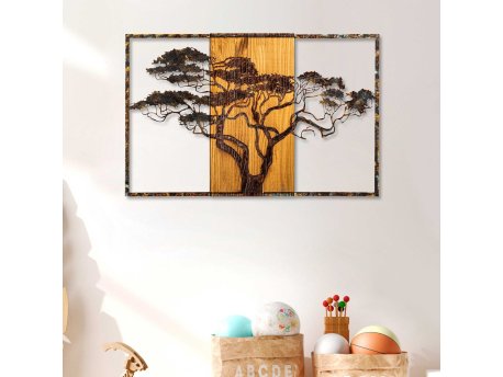WALLXPERT Dekorativni drveni zidni pribor Acacia Tree 388 A