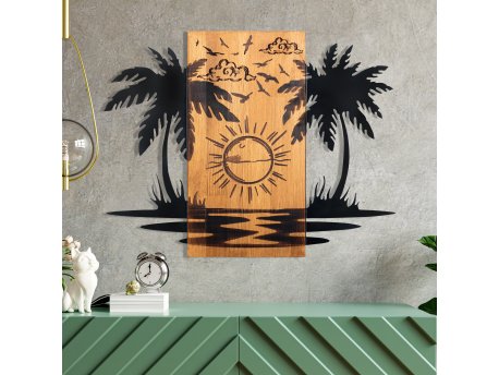 WALLXPERT Dekorativni drveni zidni pribor Hawaii 2