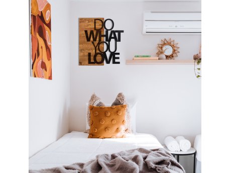 WALLXPERT Dekorativni drveni zidni pribor Do What You Love