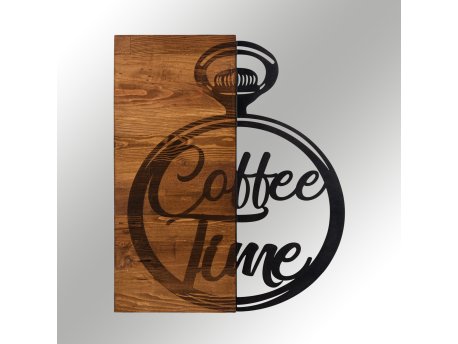 WALLXPERT Dekorativni drveni zidni pribor Canteen Metal Decor