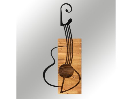 WALLXPERT Dekorativni drveni zidni pribor Gitar