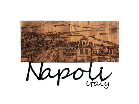 WALLXPERT Dekorativni drveni zidni pribor Napoli