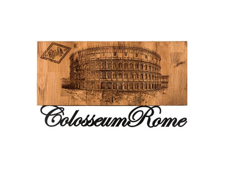 WALLXPERT Dekorativni drveni zidni pribor Colosseum