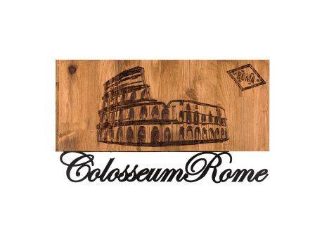 WALLXPERT Dekorativni drveni zidni pribor Rome