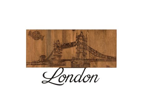 WALLXPERT Dekorativni drveni zidni pribor London